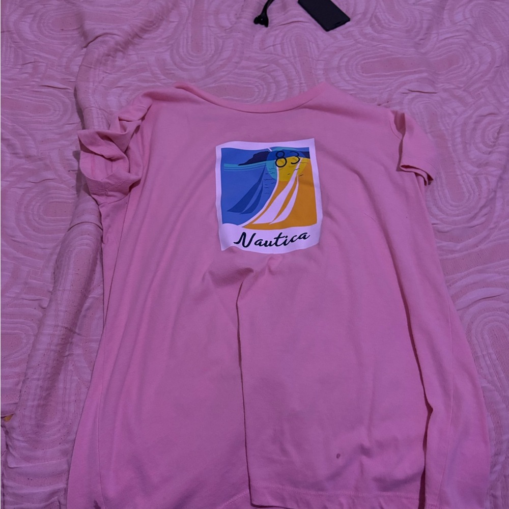 Nautica Graphic Pink Short Sleeve Tee